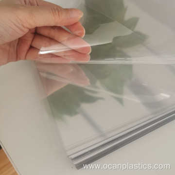 Transparent plastic pet roll film for thermoforming